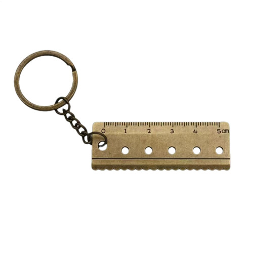 5 cm Ruler Keychain, Portable Keyring Ruler, Compact Measuring Tool for Home, Pocket Size, Durable Plastic Design