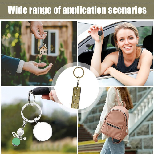 5 cm Ruler Keychain, Portable Keyring Ruler, Compact Measuring Tool for Home, Pocket Size, Durable Plastic Design 2