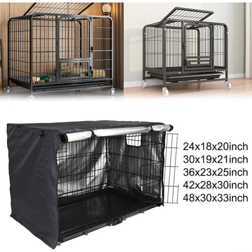 Practical Dog Crate Cover 30 Inch with Breathable Mesh Design for Various Cage Sizes and Enhanced Ventilation 1