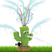 Cactus Sprinkler Toy for Children, Outdoor Water Sprinkler for Garden Fun, Summer Water Play Toy for Kids