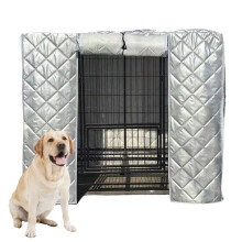 Dog House Cover, Waterproof Dog Cage Cover, Machine Washable Fabric for All Weather, Universal Fit 100x60x70cm Silver