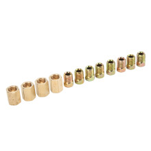 12 Stück Messing-Bremsleitungskits 3/8 Zoll‑24 Gewinde für 3/16 Zoll Rohrleitungssatz
