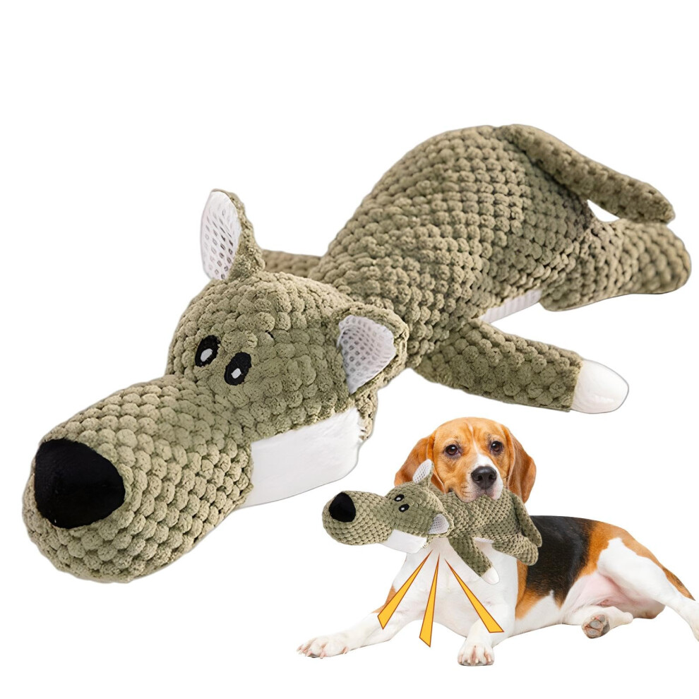 Squeaky Dog Toy for Interactive Play, No Stuffing Crinkle Plush Chew Toy, Portable and Easy to Use for Dogs