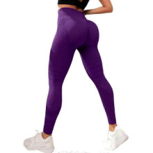 (XXL, Dark Purple) Luveon Leggings 3D, Slimmove Anti Cellulite High Waisted Compression Yoga Pants