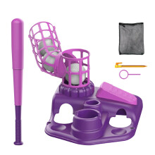 Baseball Set for Kids, Toddler Tee Ball Set with Retractable Bat, Educational Baseball Toys for Ages 3-8 Years Old