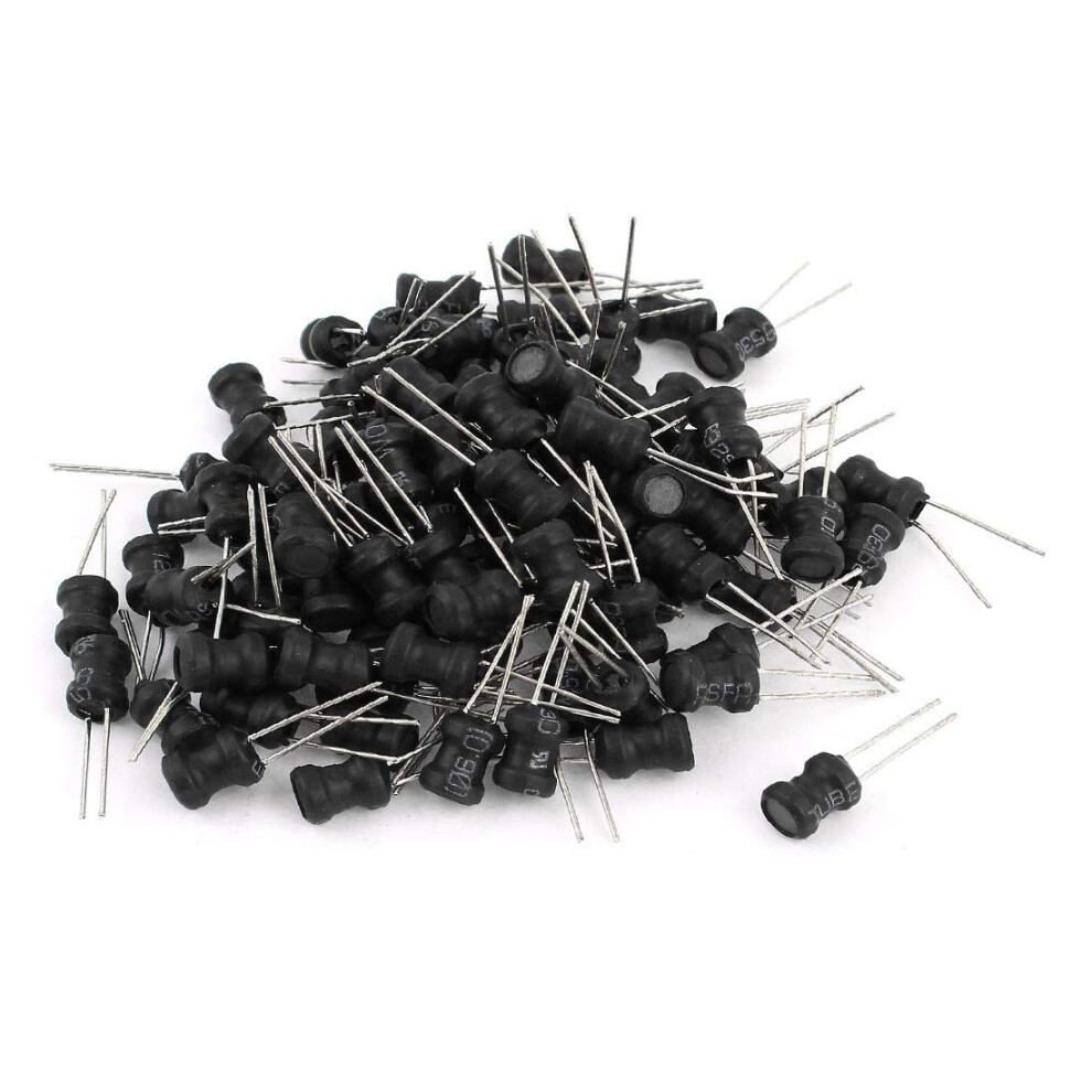 10 Mh 100 Ma Inductors 6 X 8 Mm 10% Radial Leads Black Through Hole 100 Pieces Set 6482260152516
