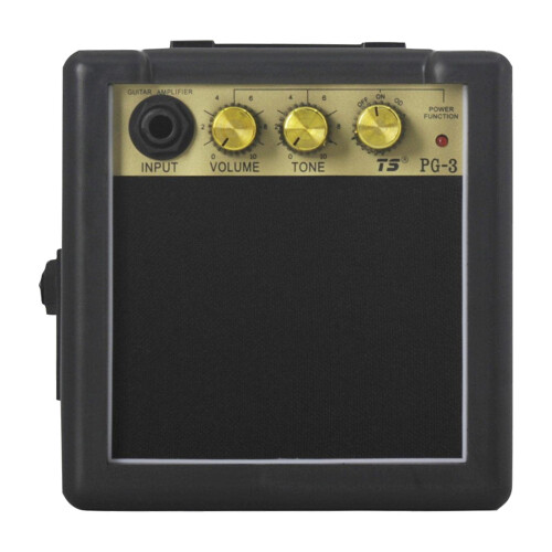 3W E-Guitar Amplifier with Speakers and Volume Control, Compact Size, High-Quality Sound System