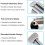 Tube Squeezer Pack of 2, Stainless Steel Toothpaste Squeezer with Stand Function, Total Squeeze for Empty Tubes, Silver Finish 4