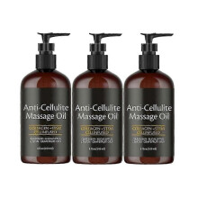 (3PCS) 240ml Anti Cellulite Massage Oil Infused with Collagen and Stem Cell Skin Tightening Cellulite Moisturizing Body Essential Oil