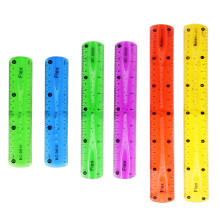 Flexible Ruler Set 6 Pieces Bendable Plastic Rulers with Centimeter and Inch Scale for Office Classroom Home 15/20/30 cm