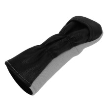 Gemischtes Stoff-Golf-Headcover Wasserdicht PU Grau Schwarz 22,5x9,5 cm