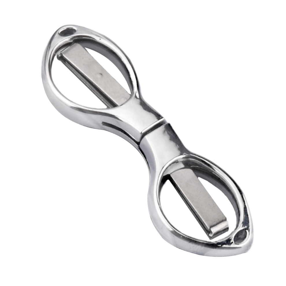 Folding Scissors - Portable Cutting Tool For Outdoor Crafts And Kitchen Prep | Silver Multi-Purpose Shears 6447073161476