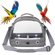 Travel Cage for Birds, Foldable Portable Bird Carrier Bag with Stand Perch, Drawer, and Compact Design for Small Pets