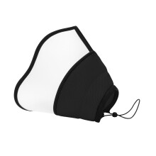 Adjustable Pet Recovery Collar - Comfortable and Stylish Soft Fabric Cone for Cats and Dogs, Secure and Safe Fit, Various Sizes