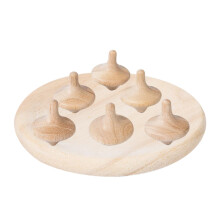 Wooden Spinner Toy for Children - Natural Wood Fingertip Gyroscope Spinner Top for School, Home, Outdoor Activities