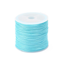 Elastic Thread for Beading, 0.7mm Diameter, 46 Meters Long, Stretchable Jewelry Making Wire, Clear Color