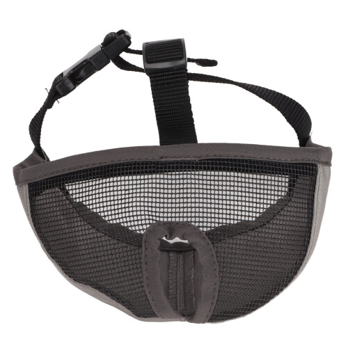 Verstellbares Mesh-Bullterrier-Maulkorb zum Training, Grau, L 1