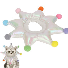 Wasserdichte weiche Katzennetz-Halsband - Verstellbarer, anti-Kratz, Erholungs-Elizabethanischer Kragen