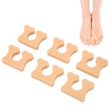 6er Pack Weiche Silikon Zehenzwischenräume für Fußkomfort, Khaki