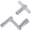 Metall Standard Drum Tuning Key Replacement Accessory for Drummers Percussionists T Type Compatible with 5 Lug Drums 5
