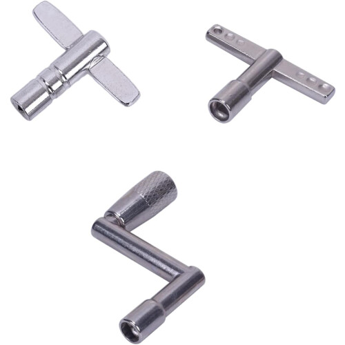 Metall Standard Drum Tuning Key Replacement Accessory for Drummers Percussionists T Type Compatible with 5 Lug Drums 2