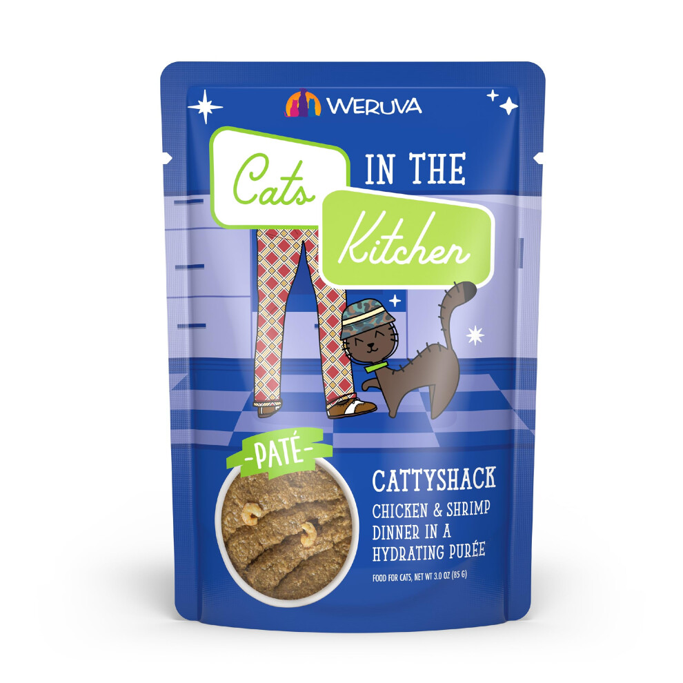 Weruva Cats dans la cuisine Slide n 'serve sans crales Natural Wet Pate Cat Food Popche