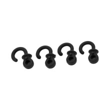 4 Stück Gummibogen-String-Silencer für Compoundbogen, Bogenschießen-Training, Schwarz