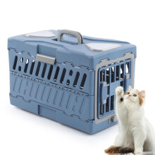 Pet Carrier | Foldable Dog Carrier and Cat Cage | Portable Top Handle Design for Air Travel and Camping