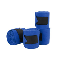 Pferdebeinbandagen 4 Stück Selbsthaftend Fleece 300cm Blau für Training