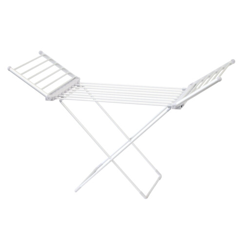 Oypla Electrical Extendable Heated Folding Clothes Horse Airer Dryer With Heated Wings