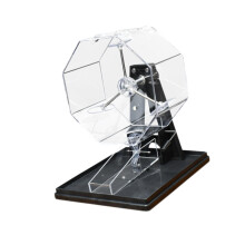 Number Picker Lucky Ball Machine Toy Bingo Cage Lotto Ball Machine for Game Night, Large Groups, Black Color