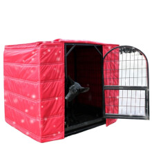 Heavy-Duty Dog Kennel Cover Insulated for Winter, 76x48x53cm Oxford Fabric + Cotton, for Dogs, Cats, and Rabbits, Red