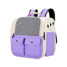 Transport Box Dog Pet Backpack Carry Bag, Foldable Cat Carrier with Breathable Mesh for Small Dogs and Cats