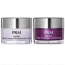 PRAI Beauty Ageless Day & Night Neck Kit | 1 Hals- und Dekollet -Tagescreme und 1 Hals- und Dekollet -Nachtcreme | Hautstraffendes Creme-Set f r