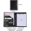 A4 PU Leather Portfolio Folder with Clipboard, Business Document Holder, Includes Notepad and Organizer 2