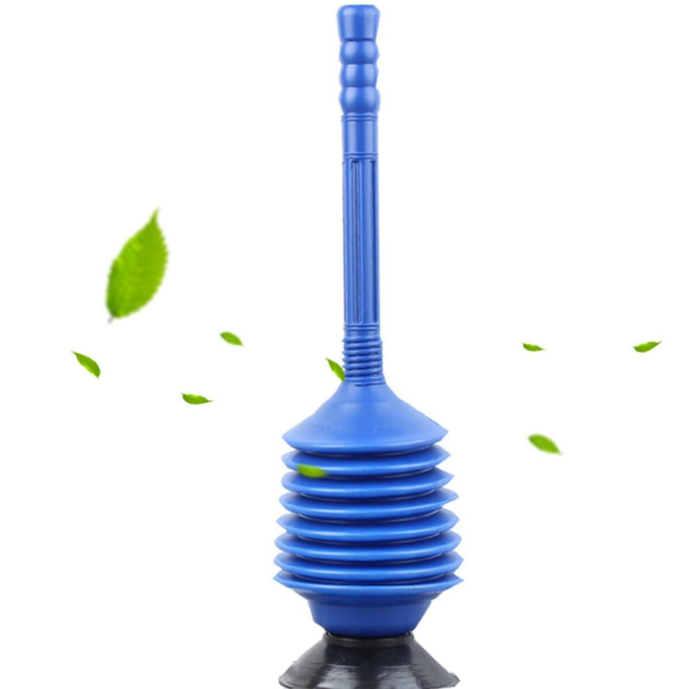 Toilet Plunger Clog Remover 1 Piece Blue Heavy-Duty Pipe Cleaner Tool For Unclogging Toilets And Drains 6482260154824