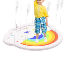 Wasser Spielmatte | PVC Sprinkler Matte Für Garten Und Camping - Interaktive Faltbare Wasserspielzeug Für Rasen Und Pool