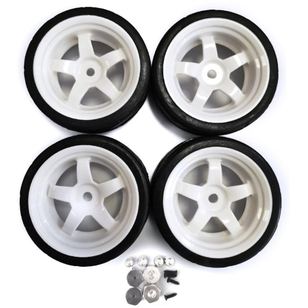 4x 1/10 Wheel Rims Tyre RC Upgrade Part Plastic Wear-resistant Rc-image-OPC-PK5PGHH-NEW