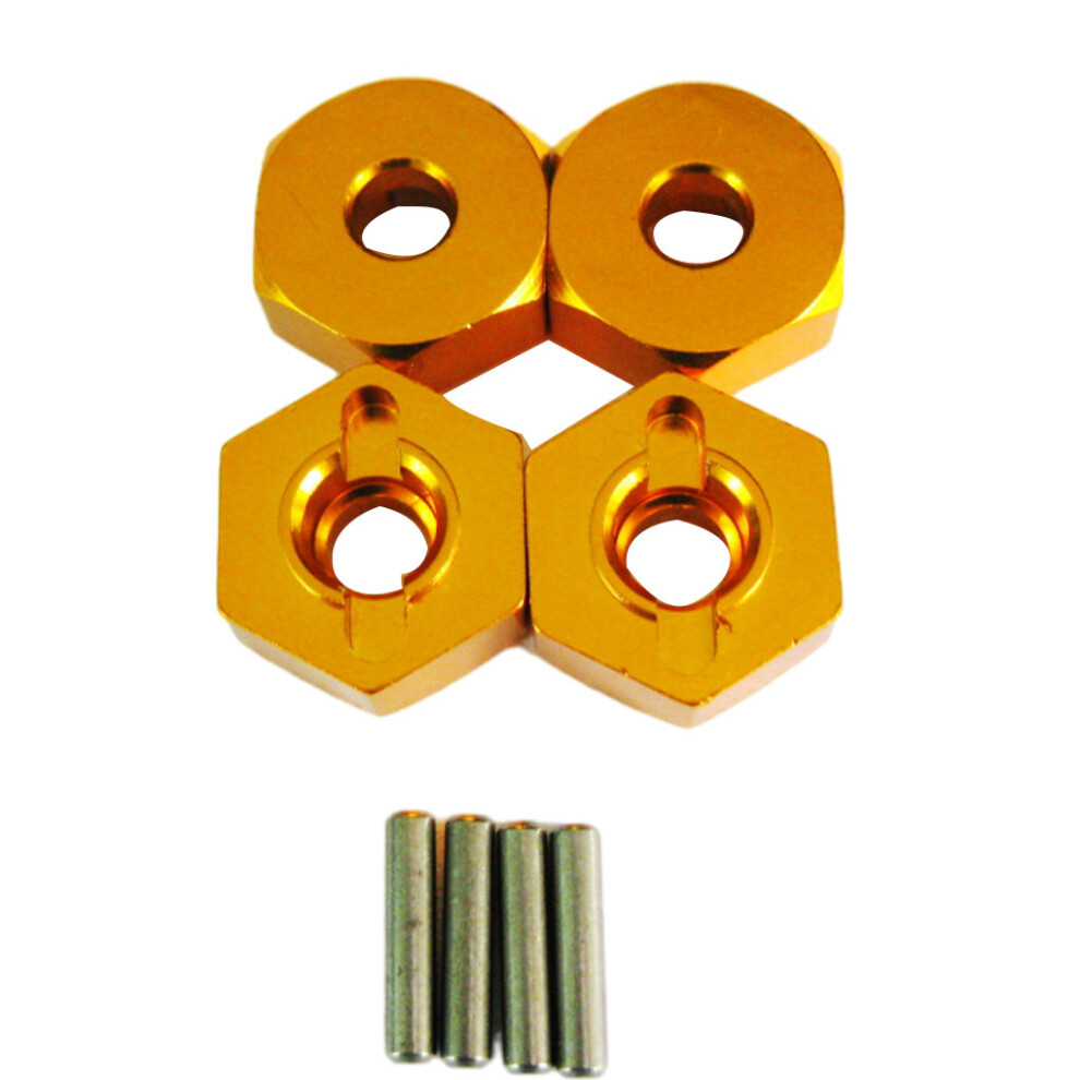 (Golden) 4piece 12mm Wheel Hex Hub Adapter 5mm Thick For Axial Rock Racer-image-OPC-PK5QCQR-NEW