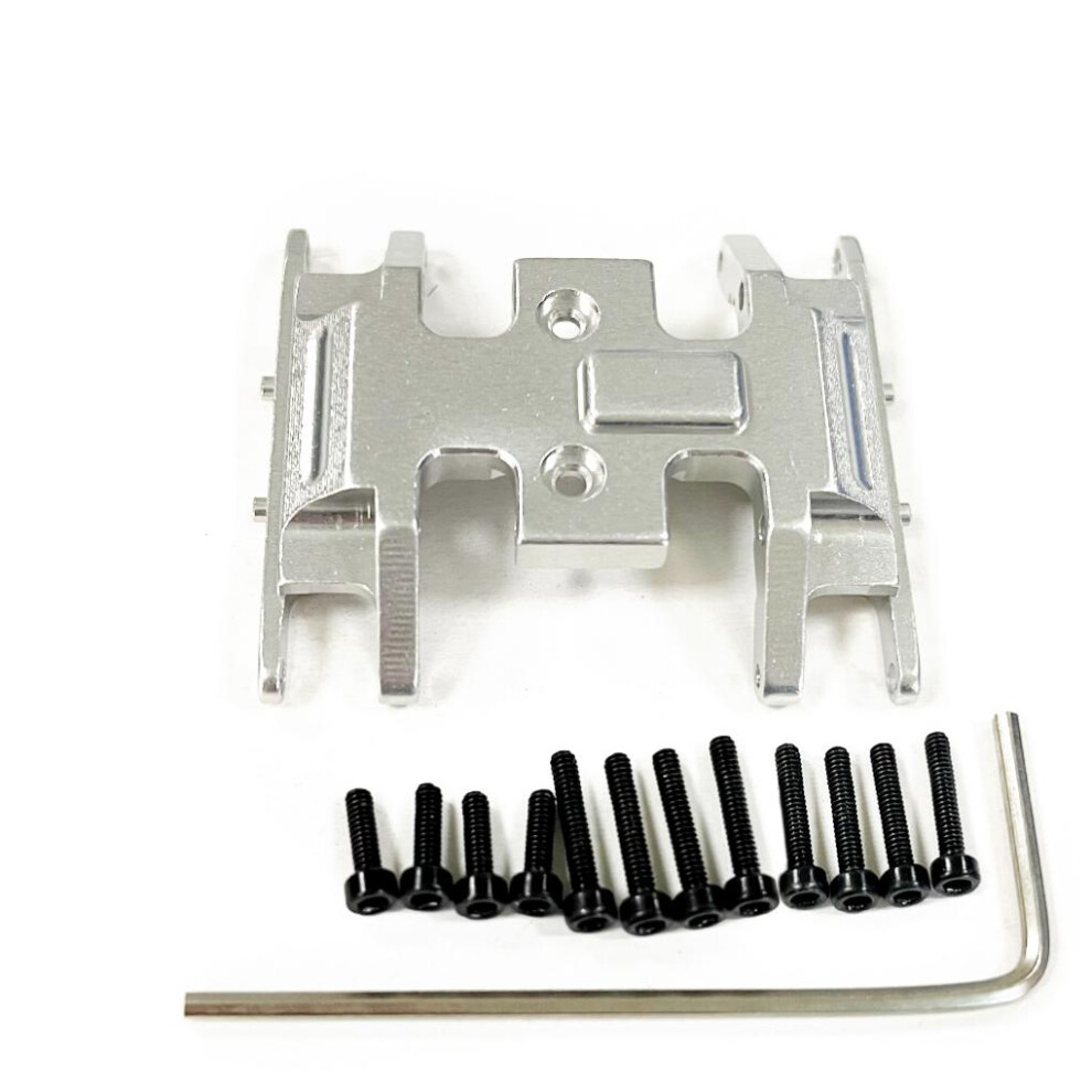 (Silver) RCGOFOLLOW Skid Plate Gear Box Mount For 1/24 Axial SCX24 Crawler RC-image-OPC-PK5QF9M-NEW