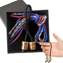 Fidget Beads for Adults, Yellow Finger Skill Trainer Toy, Two Beads and a String, Stress Relief Finger Yo-Yo