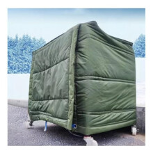 Heat Cover for Dog Kennel - Insulated Outdoor Cover for Rain and Snow Protection - Compatible with Crates and Houses - Green
