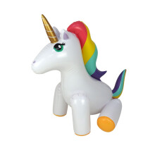 Inflatable Unicorn Sprinkler for Fun Summer Water Play Toy for Backyard, Creative Design for Toddlers and Kids