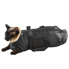 Cat Restraint Bag for Bathing and Grooming - Zip Closure, Side Mesh, Durable Material, Pet Care Supplies for Cats