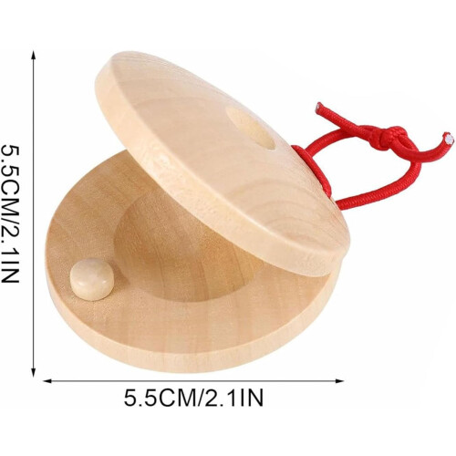12pcs Wooden Percussion Instruments Classroom Clapping Boards for Kids Music Education Activity 2