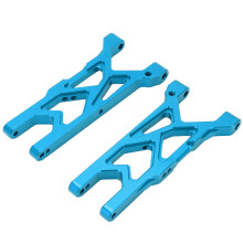 2 Stück Aluminium-Vorderaufhängung für 1/10 RC Auto Blau
