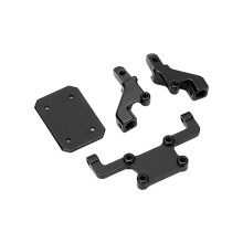 Aluminium-Heckbody-Montage für 1/24 RC-Auto, Schwarz