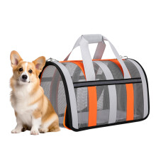 Foldable Pet Carrier for Cats - Large Travel Carrier with Mesh Inserts for Air Travel, Vet Visits, and Road Trips