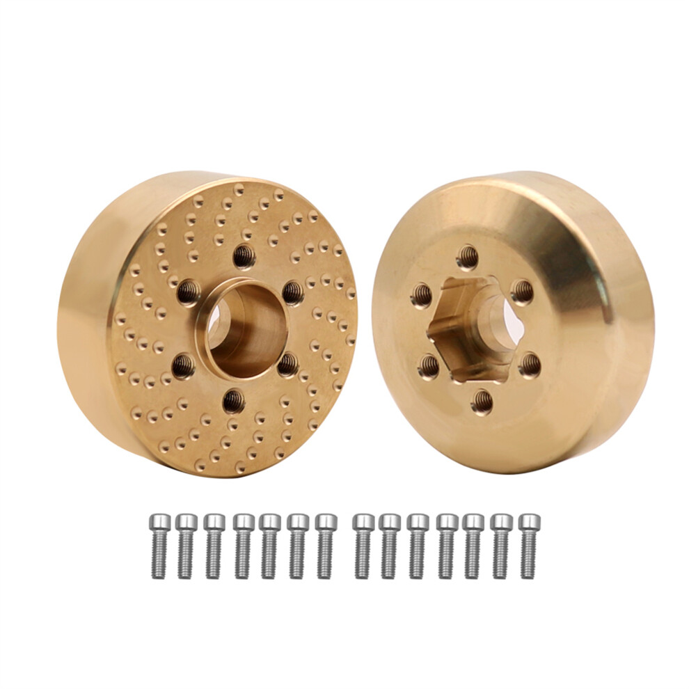RCGOFOLLOW 2x Brass Strong Wheel Hex Mount For 1/10 Adapter Trx4 RC-image-OPC-PK5QWH9-NEW
