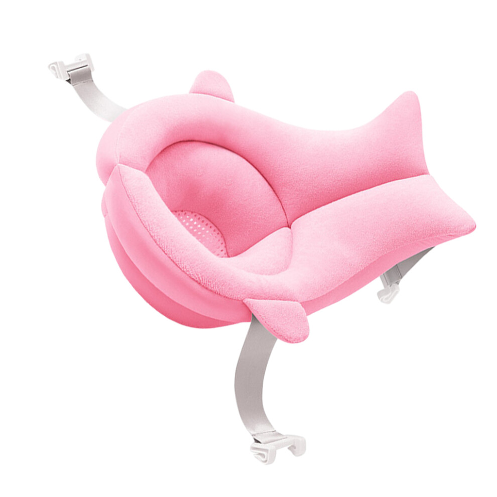 (pink) Baby Shower Bath Tub Pad Comfortable And Skin Friendly For Relaxing